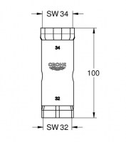 LLAVE DE TUBO GROHE